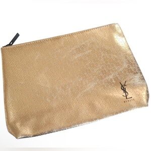 Yves Saint Laurent Gold Cosmetic Bag